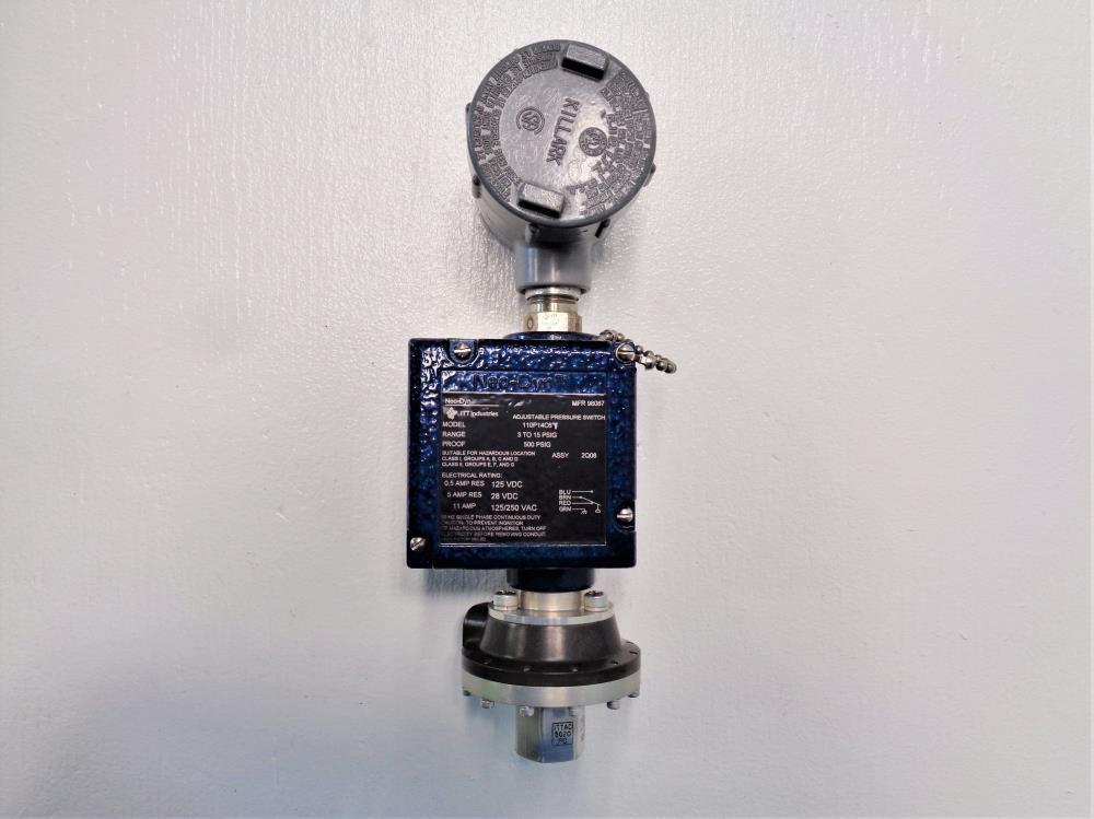 ITT Neo-Dyn Adjustable Pressure Switch 110P14C6